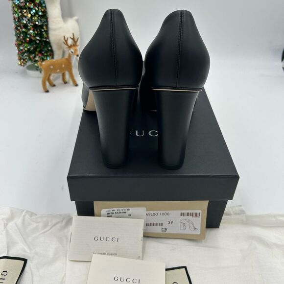 Women’s Gucci horse bit leather pumps size 39 made in Italy - Picture 9 of 10